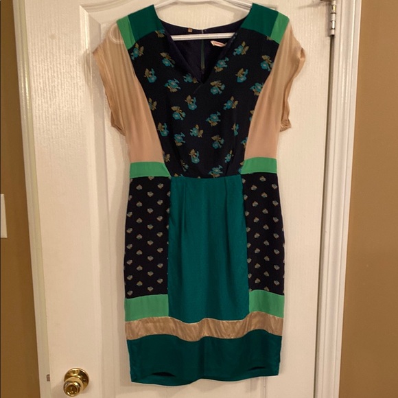 Rebecca Taylor Dresses & Skirts - Rebecca Taylor Elegant Multicolor Patchwork Dress